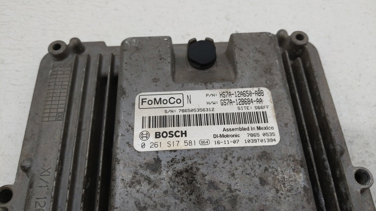 2017-2019 Ford Fusion PCM Engine Control Computer ECU ECM PCU OEM P/N:KS7A-12A650-BCA HS7A-12A650-ABB Fits Fits 2017 2018 20