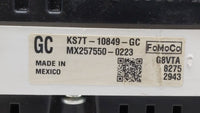 2019 Ford Fusion Instrument Cluster Speedometer Gauges P/N:DS7T-10890-GA KS7T-10849-GC Fits OEM Used Auto Parts - Oemusedaut