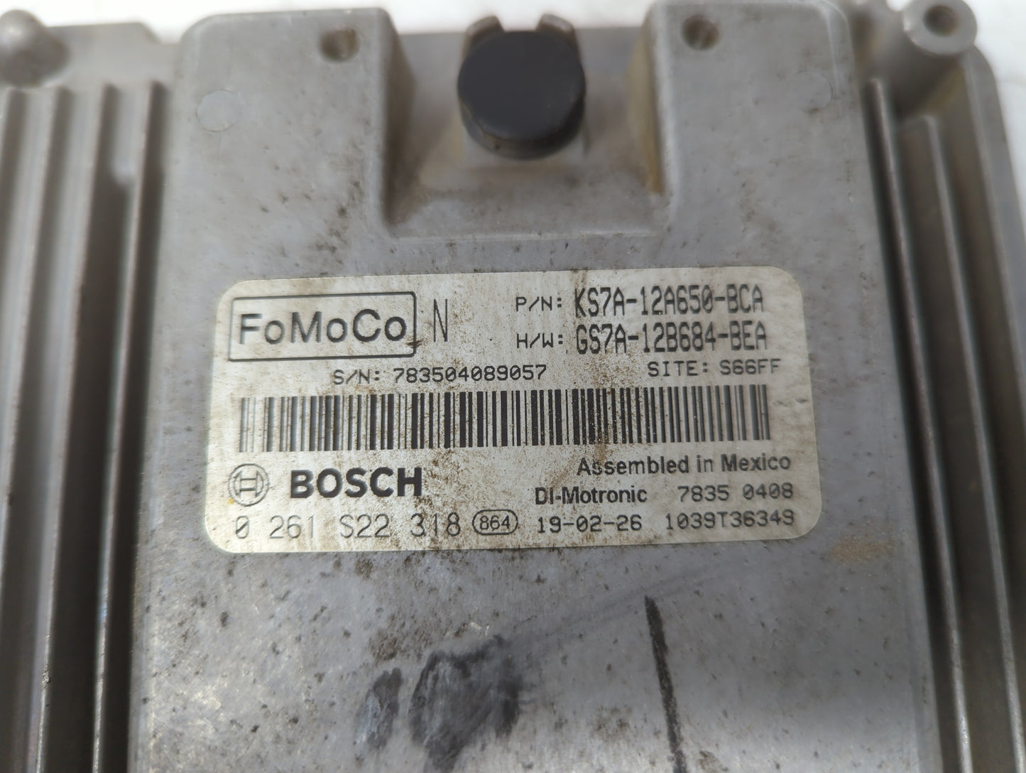 2017-2019 Ford Fusion PCM Engine Control Computer ECU ECM PCU OEM P/N:KS7A-12A650-BCA HS7A-12A650-ABB Fits Fits 2017 2018 20
