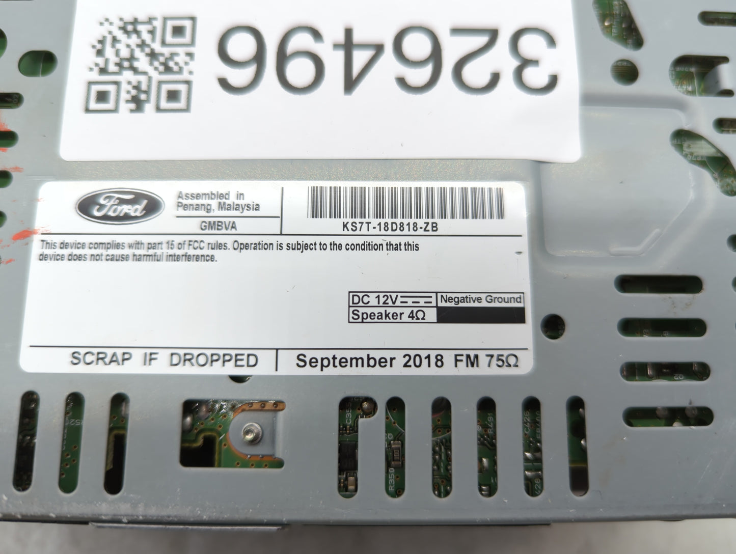 2019-2020 Ford Fusion Am Fm Cd Player Radio Receiver - Oemusedautoparts1.com