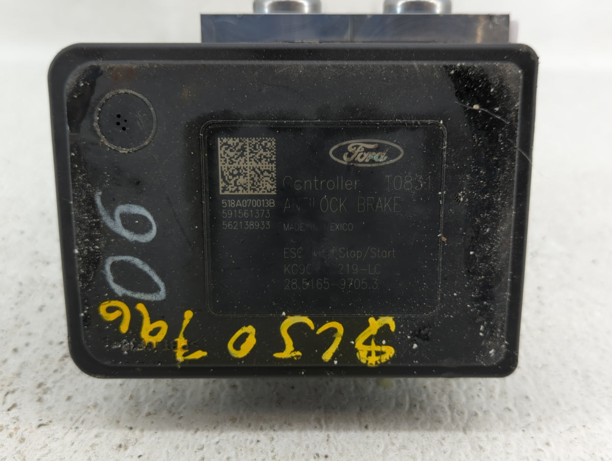 2019-2020 Ford Fusion Anti-Lock Brake ABS Pump Module Actuator OEM P/N:KG9C-2B373-CD KG9C-2B373-LD Fits Fits 2019 2020 OEM U