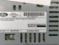 2019-2020 Ford Fusion Radio AM FM Cd Player Receiver Replacement P/N:KS7T-18D818-YB Fits Fits 2019 2020 OEM Used Auto Parts 
