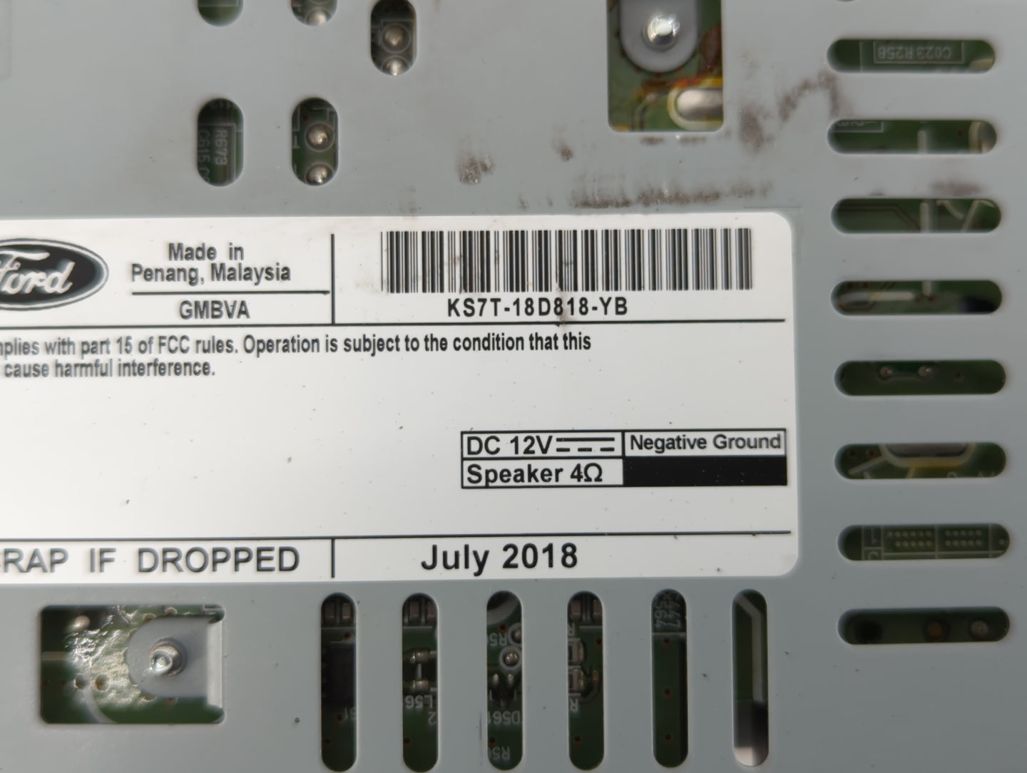 2019-2020 Ford Fusion Am Fm Cd Player Radio Receiver - Oemusedautoparts1.com