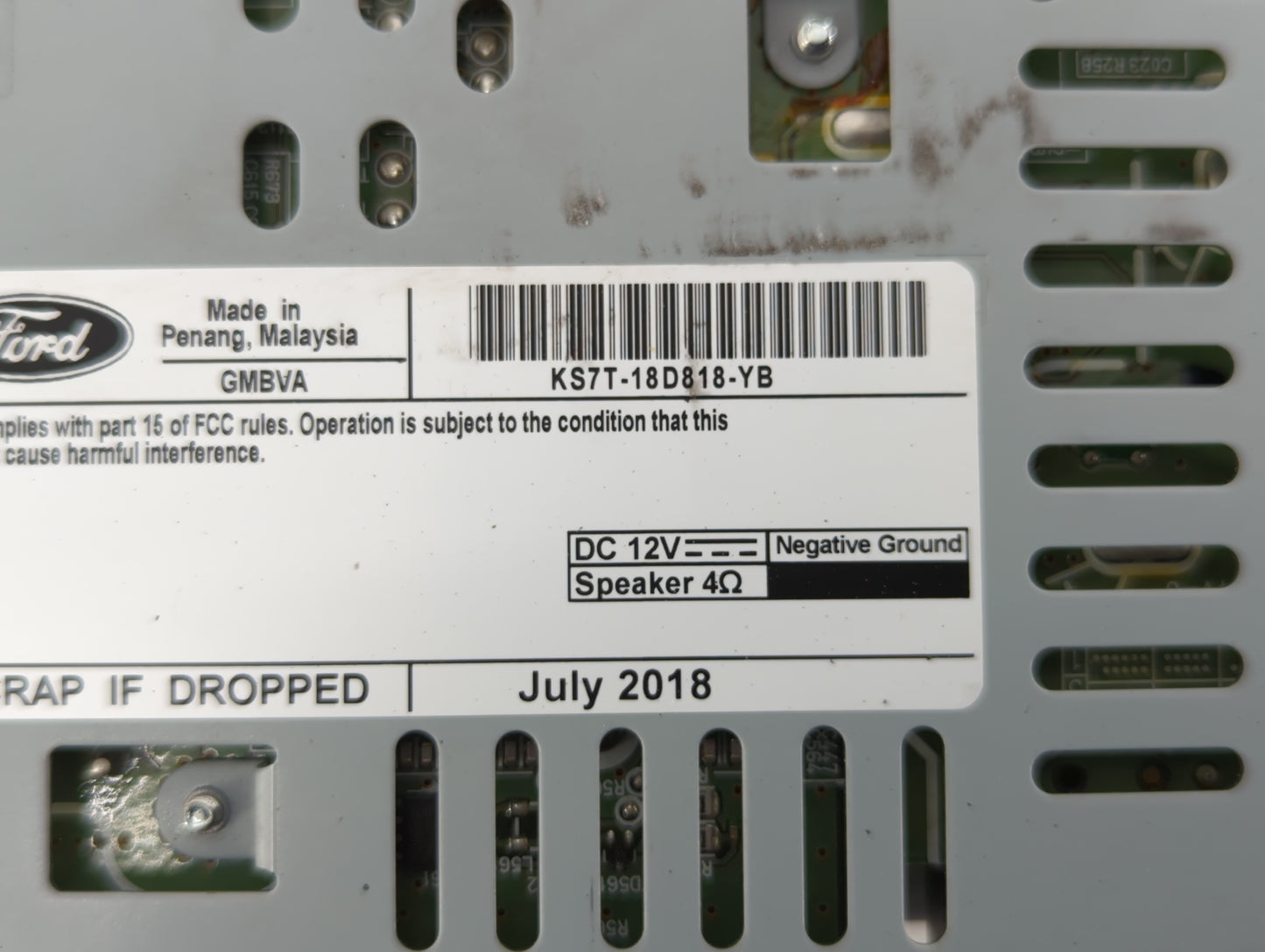 2019-2020 Ford Fusion Am Fm Cd Player Radio Receiver - Oemusedautoparts1.com