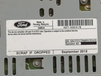 2019-2020 Ford Fusion Radio AM FM Cd Player Receiver Replacement P/N:KS7T-18D818-YC KS7T-18D818-YB Fits Fits 2019 2020 OEM U