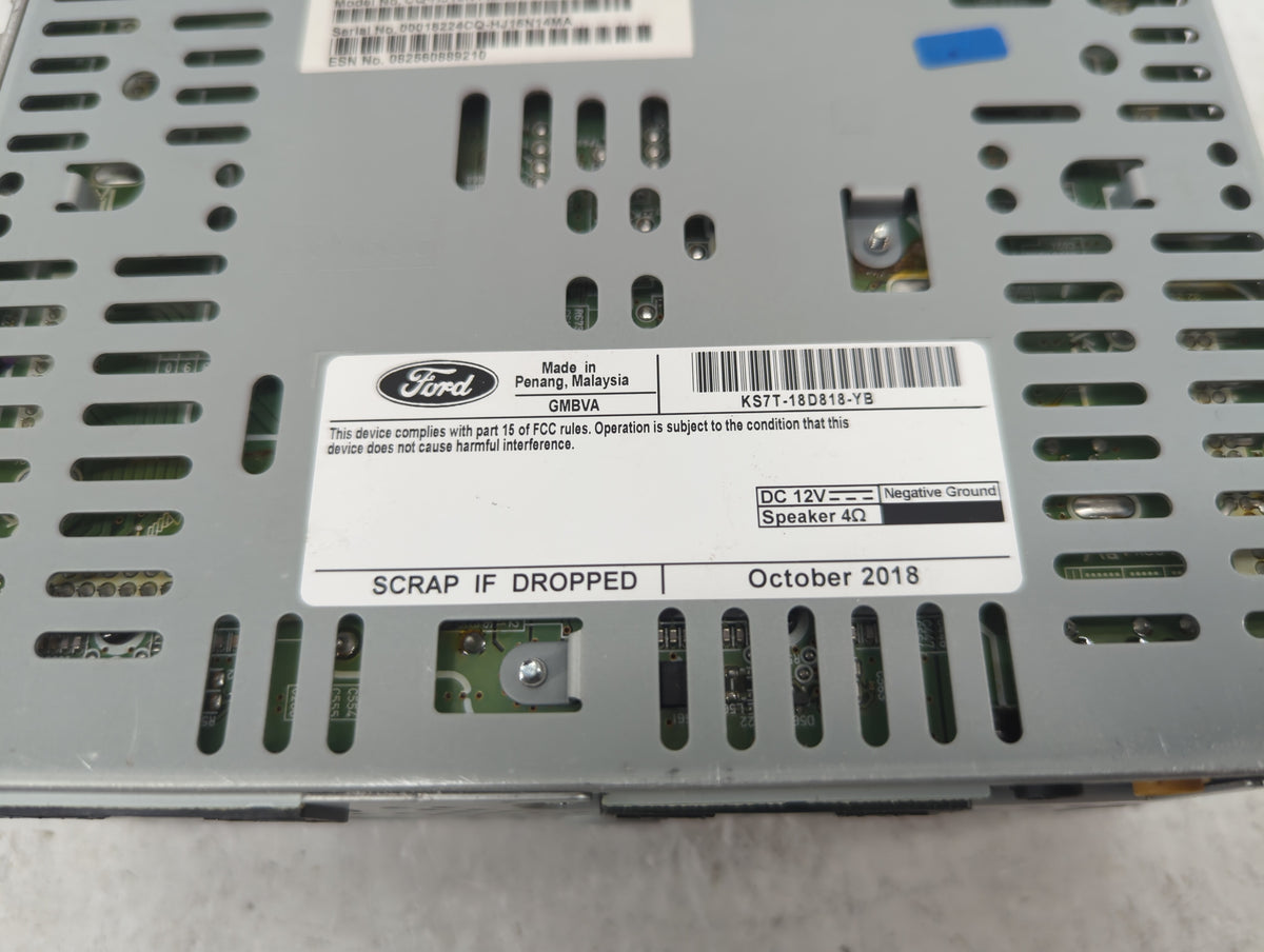 2019-2020 Ford Fusion Am Fm Cd Player Radio Receiver 412985 - Oemusedautoparts1.com