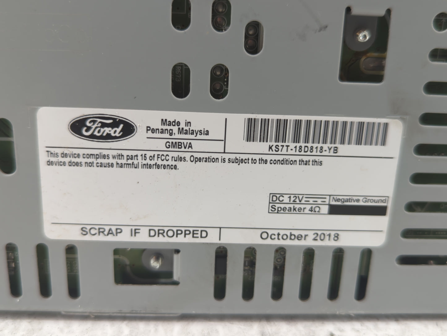 2019-2020 Ford Fusion Am Fm Cd Player Radio Receiver - Oemusedautoparts1.com