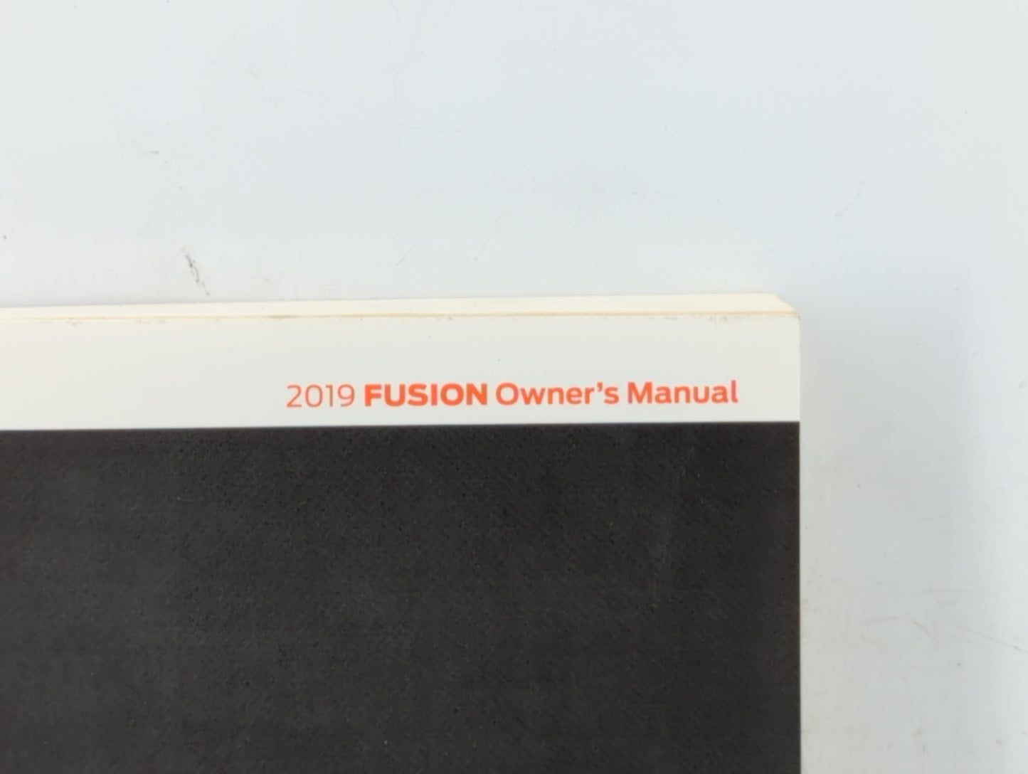 2019 Ford Fusion Owners Manual Book Guide OEM Used Auto Parts - Oemusedautoparts1.com