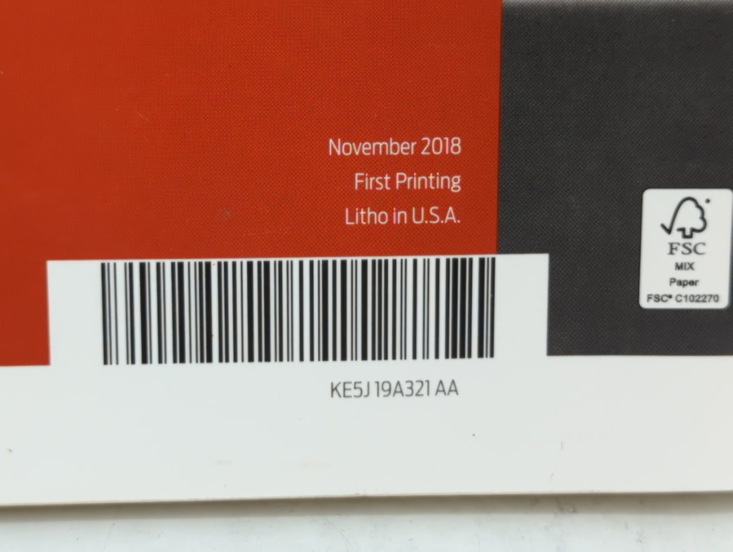 2019 Ford Fusion Owners Manual Book Guide OEM Used Auto Parts - Oemusedautoparts1.com