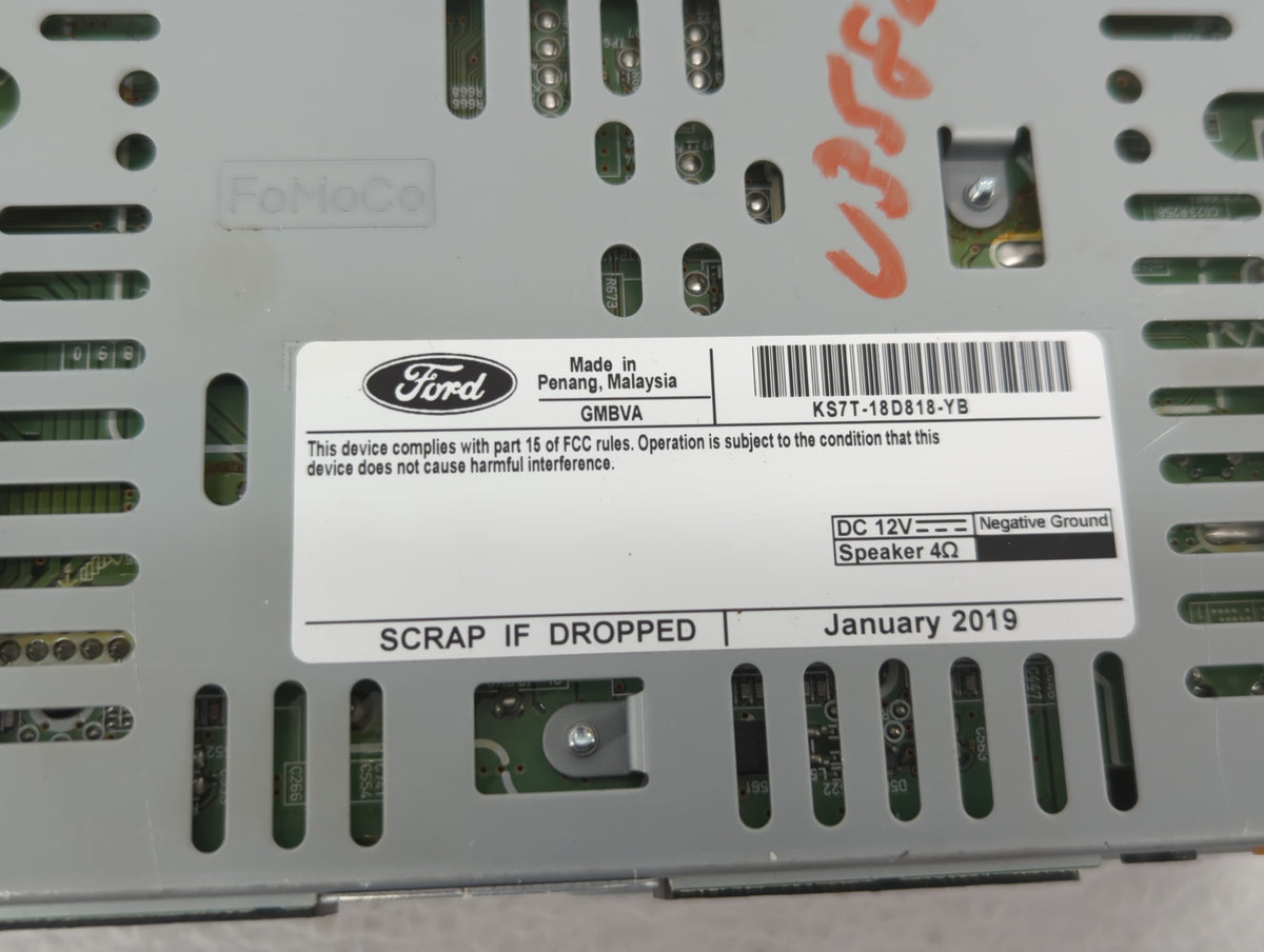 2019-2020 Ford Fusion Am Fm Cd Player Radio Receiver 440419 - Oemusedautoparts1.com