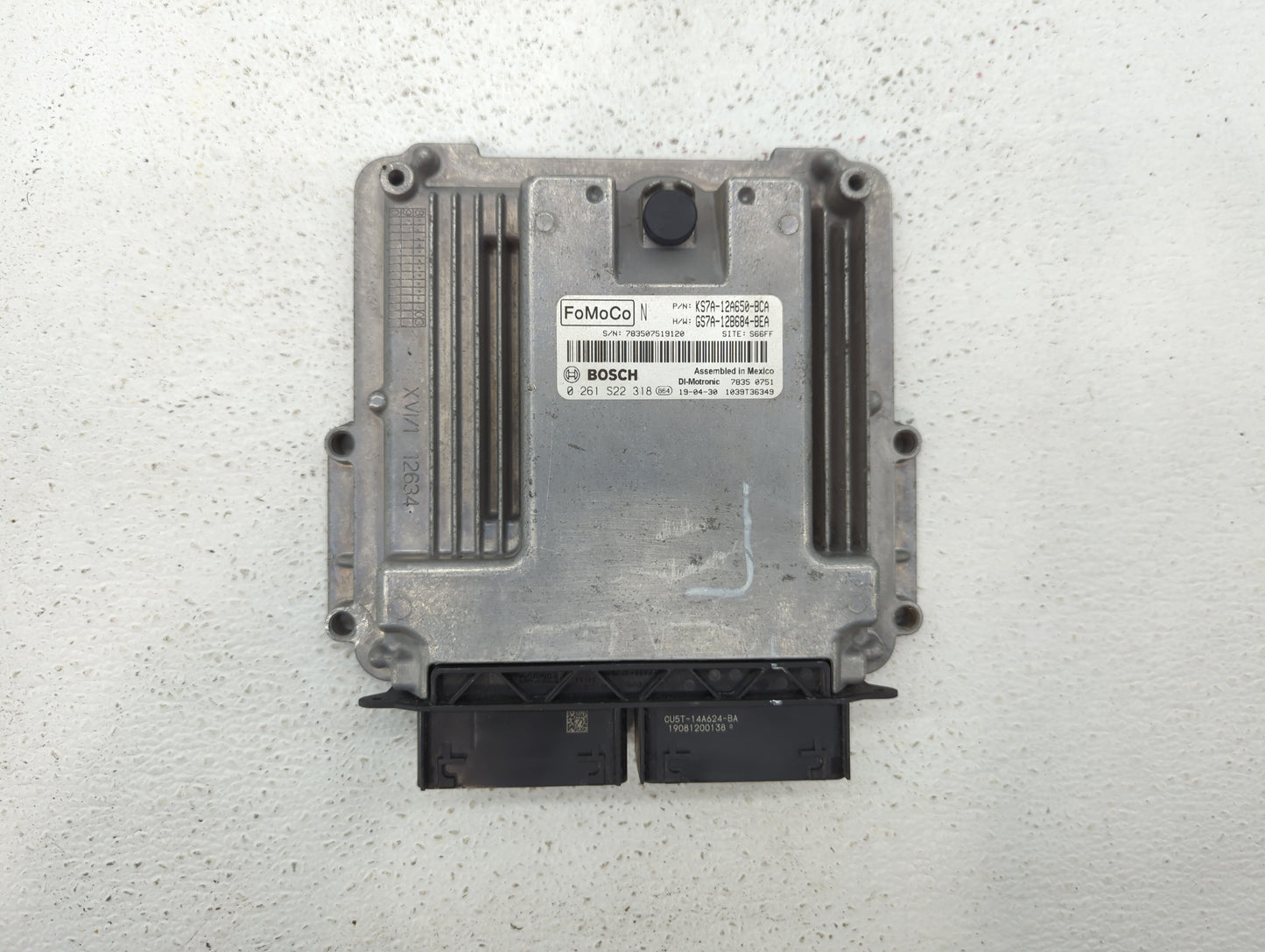 2017-2019 Ford Fusion PCM Engine Control Computer ECU ECM PCU OEM P/N:KS7A-12A650-BCA HS7A-12A650-ABB Fits Fits 2017 2018 20