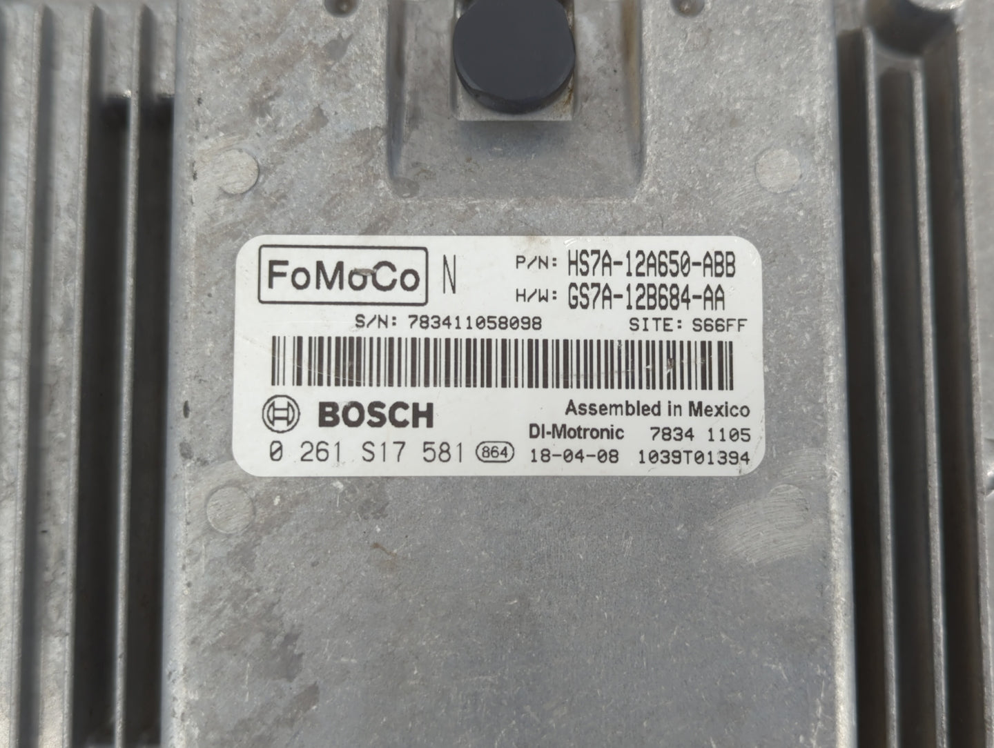 2017-2019 Ford Fusion PCM Engine Control Computer ECU ECM PCU OEM P/N:KS7A-12A650-BCA HS7A-12A650-ABB Fits Fits 2017 2018 20