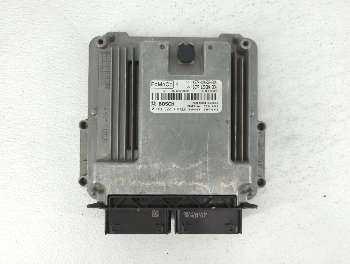 2017-2019 Ford Fusion PCM Engine Control Computer ECU ECM PCU OEM P/N:KS7A-12A650-BCA HS7A-12A650-ABB Fits Fits 2017 2018 20