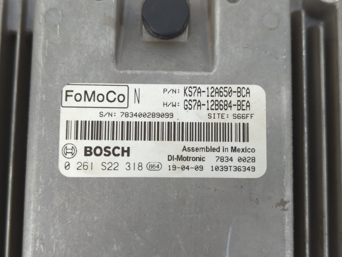 2017-2019 Ford Fusion PCM Engine Control Computer ECU ECM PCU OEM P/N:KS7A-12A650-BCA HS7A-12A650-ABB Fits Fits 2017 2018 20