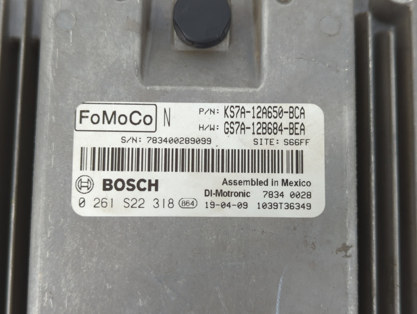 2017-2019 Ford Fusion PCM Engine Control Computer ECU ECM PCU OEM P/N:KS7A-12A650-BCA HS7A-12A650-ABB Fits Fits 2017 2018 20