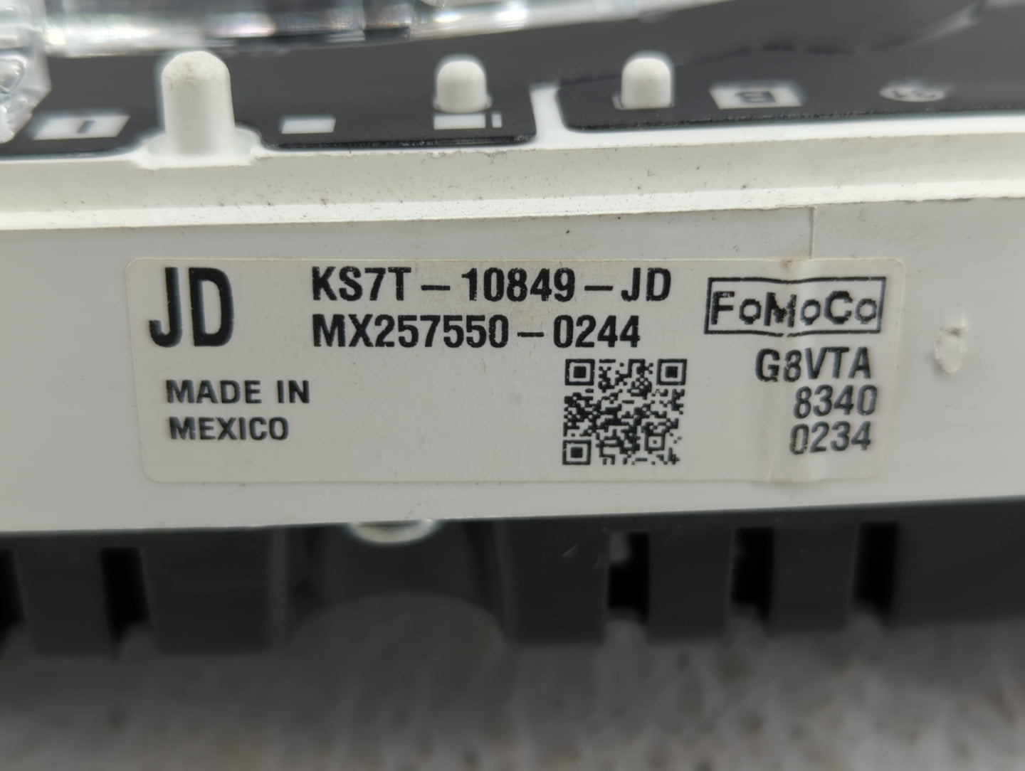 2019 Ford Fusion Instrument Cluster Speedometer Gauges P/N:KS7T-10849-GC KS7T-10849-JD, KS7T-10849-JE Fits OEM Used Auto Par