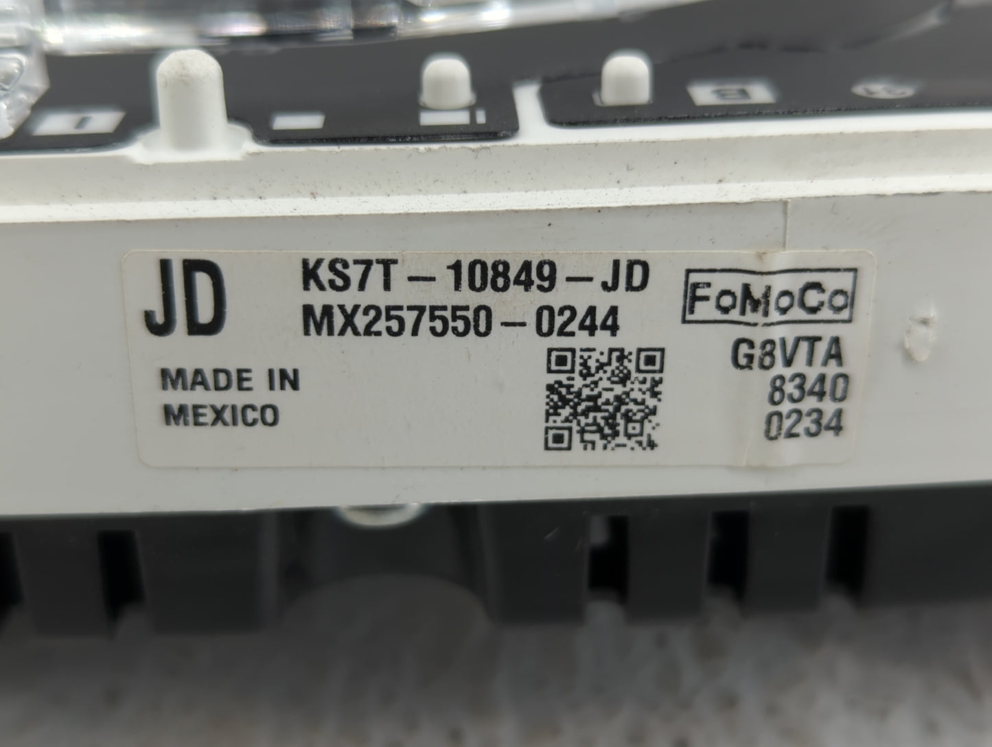 2019 Ford Fusion Instrument Cluster Speedometer Gauges P/N:KS7T-10849-GC KS7T-10849-JD, KS7T-10849-JE Fits OEM Used Auto Par