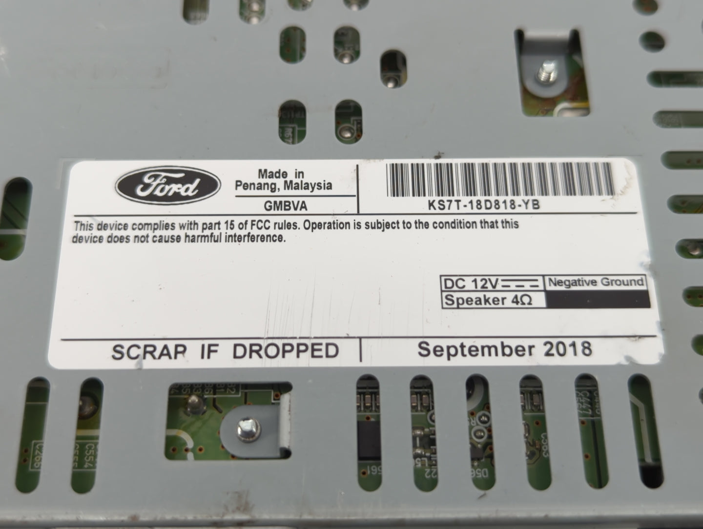 2019-2020 Ford Fusion Am Fm Cd Player Radio Receiver - Oemusedautoparts1.com