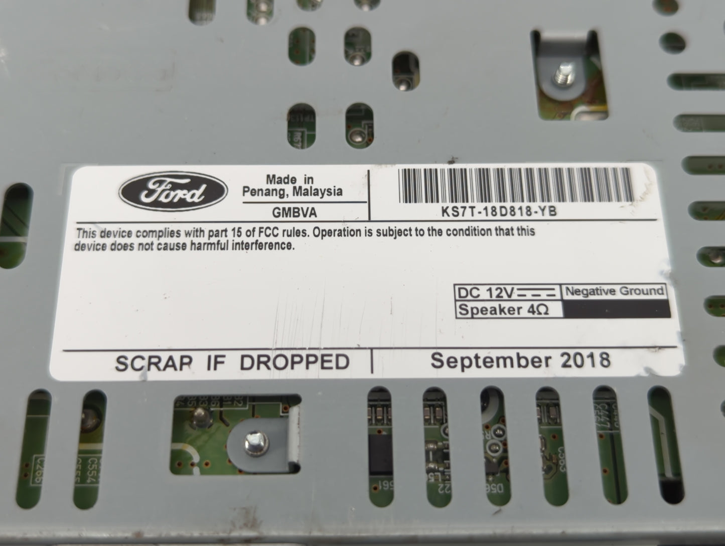 2019-2020 Ford Fusion Am Fm Cd Player Radio Receiver - Oemusedautoparts1.com