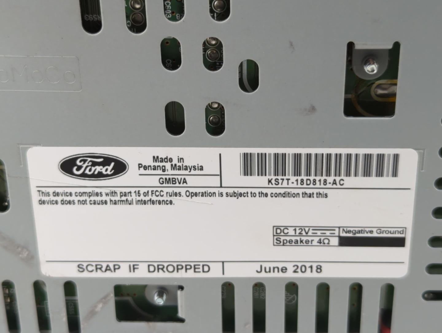 2019-2019 Ford Fusion Am Fm Cd Player Radio Receiver - Oemusedautoparts1.com