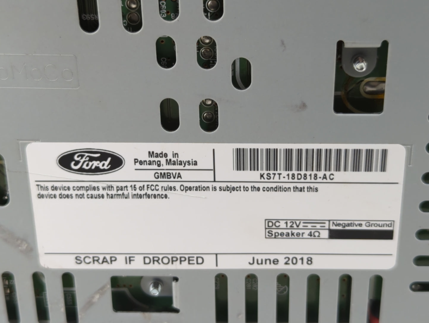 2019-2019 Ford Fusion Am Fm Cd Player Radio Receiver - Oemusedautoparts1.com