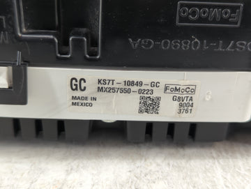 2019-2020 Ford Fusion Instrument Cluster Speedometer Gauges P/N:KS7T-10849-GC KS7T-10849-GD Fits Fits 2019 2020 OEM Used Aut