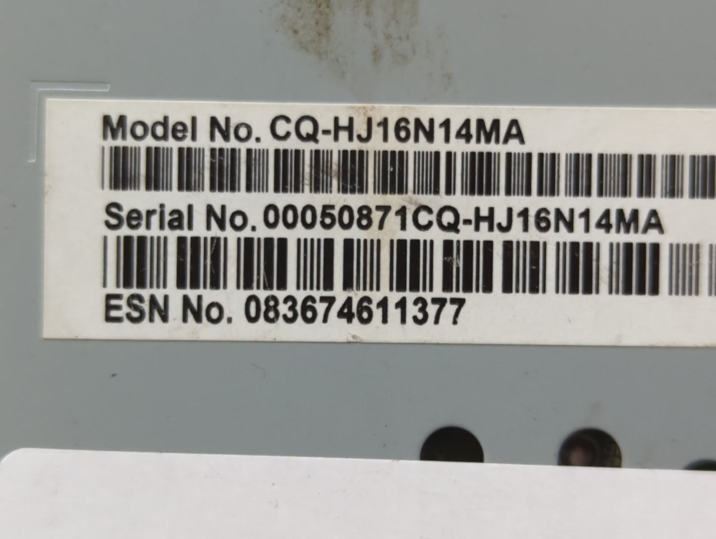 2019-2020 Ford Fusion Radio AM FM Cd Player Receiver Replacement P/N:KS7T-18D818-YB Fits Fits 2019 2020 OEM Used Auto Parts 