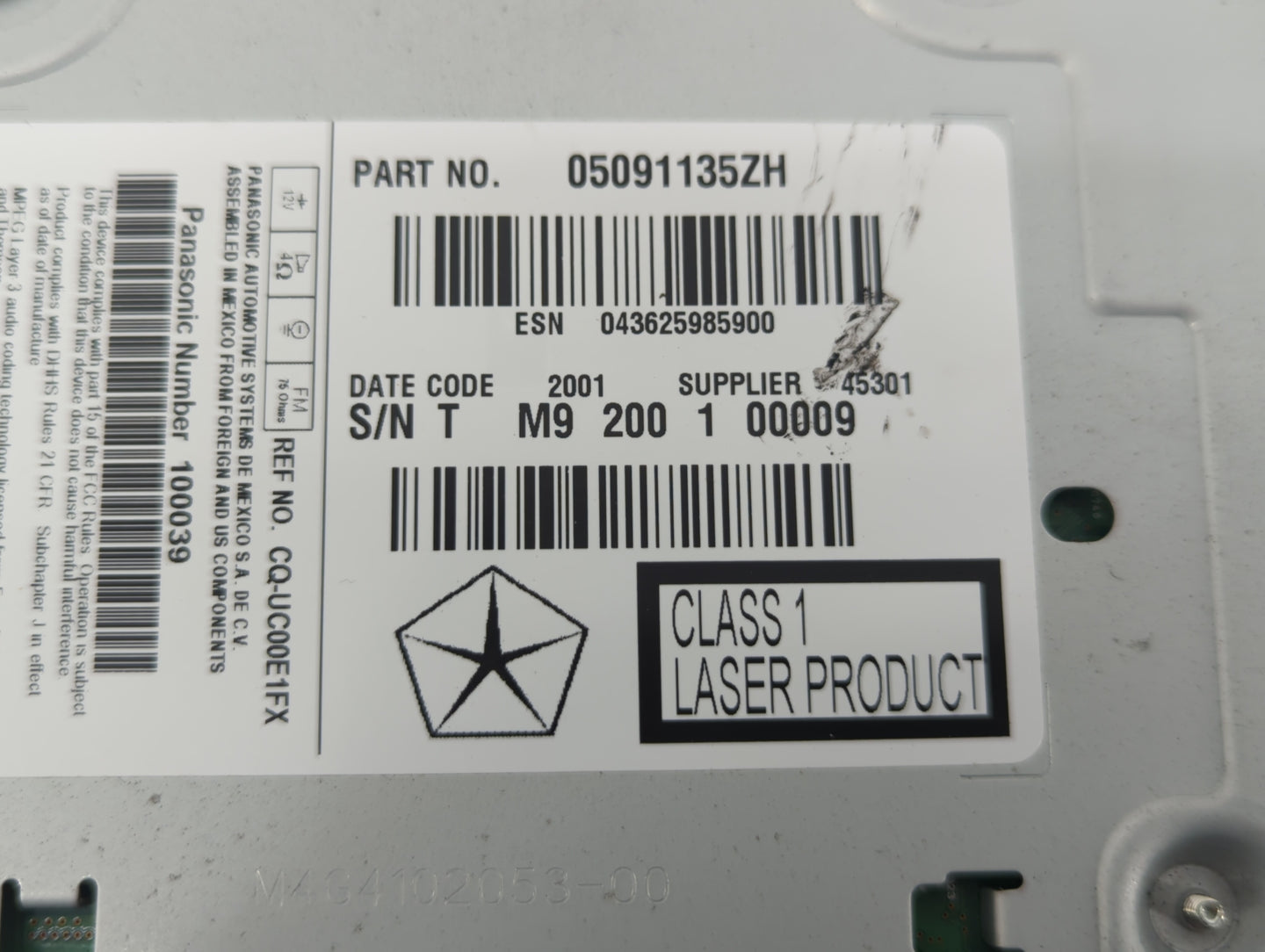 2016-2020 Ford Fusion Am Fm Cd Player Radio Receiver - Oemusedautoparts1.com