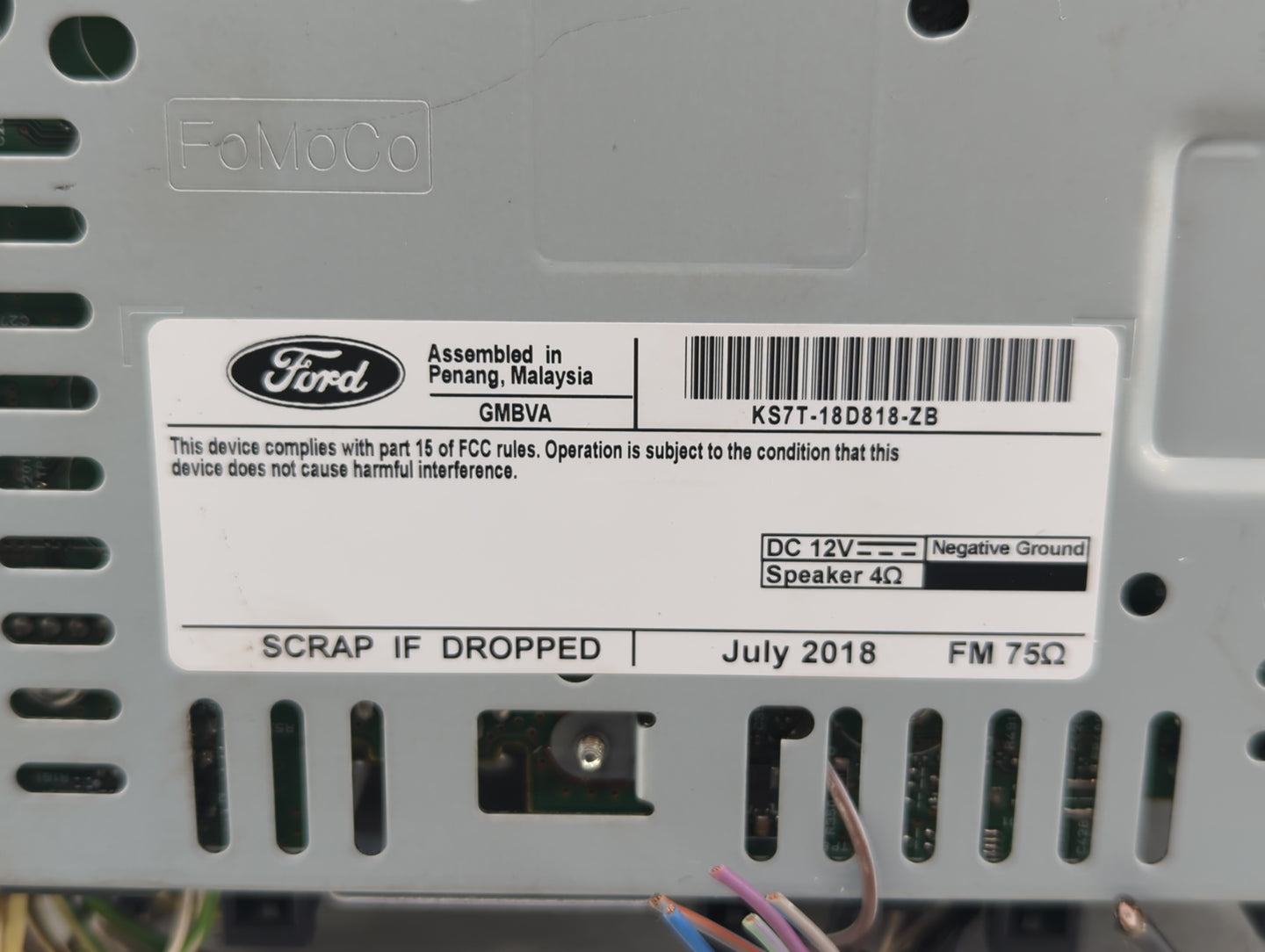 2019-2020 Ford Fusion Am Fm Cd Player Radio Receiver - Oemusedautoparts1.com