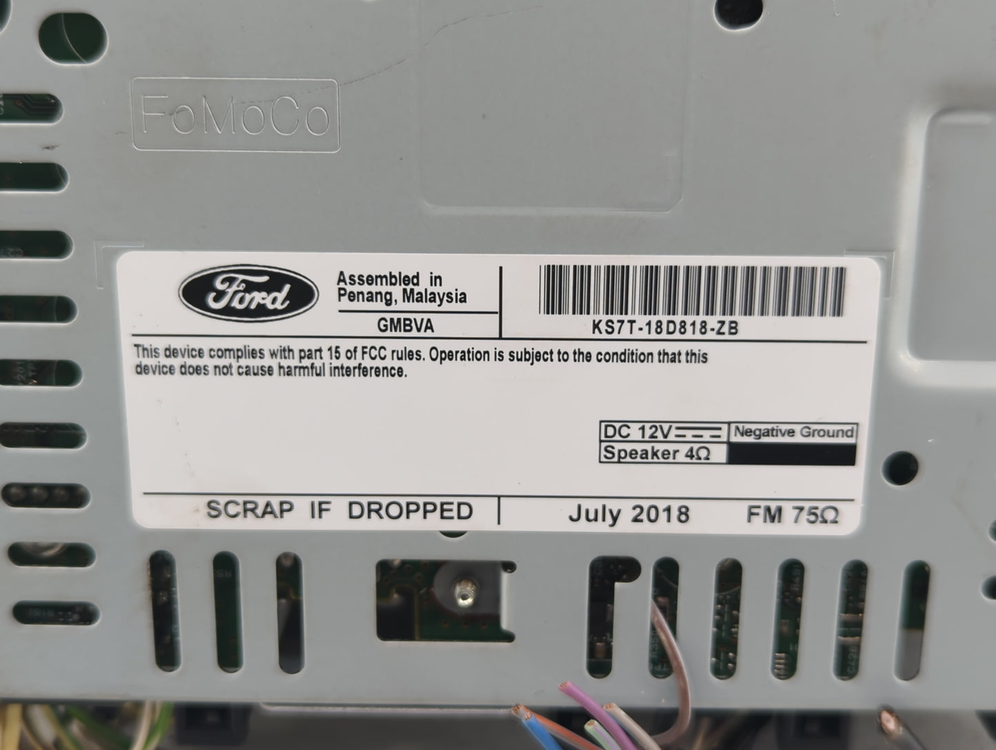 2019-2020 Ford Fusion Am Fm Cd Player Radio Receiver - Oemusedautoparts1.com