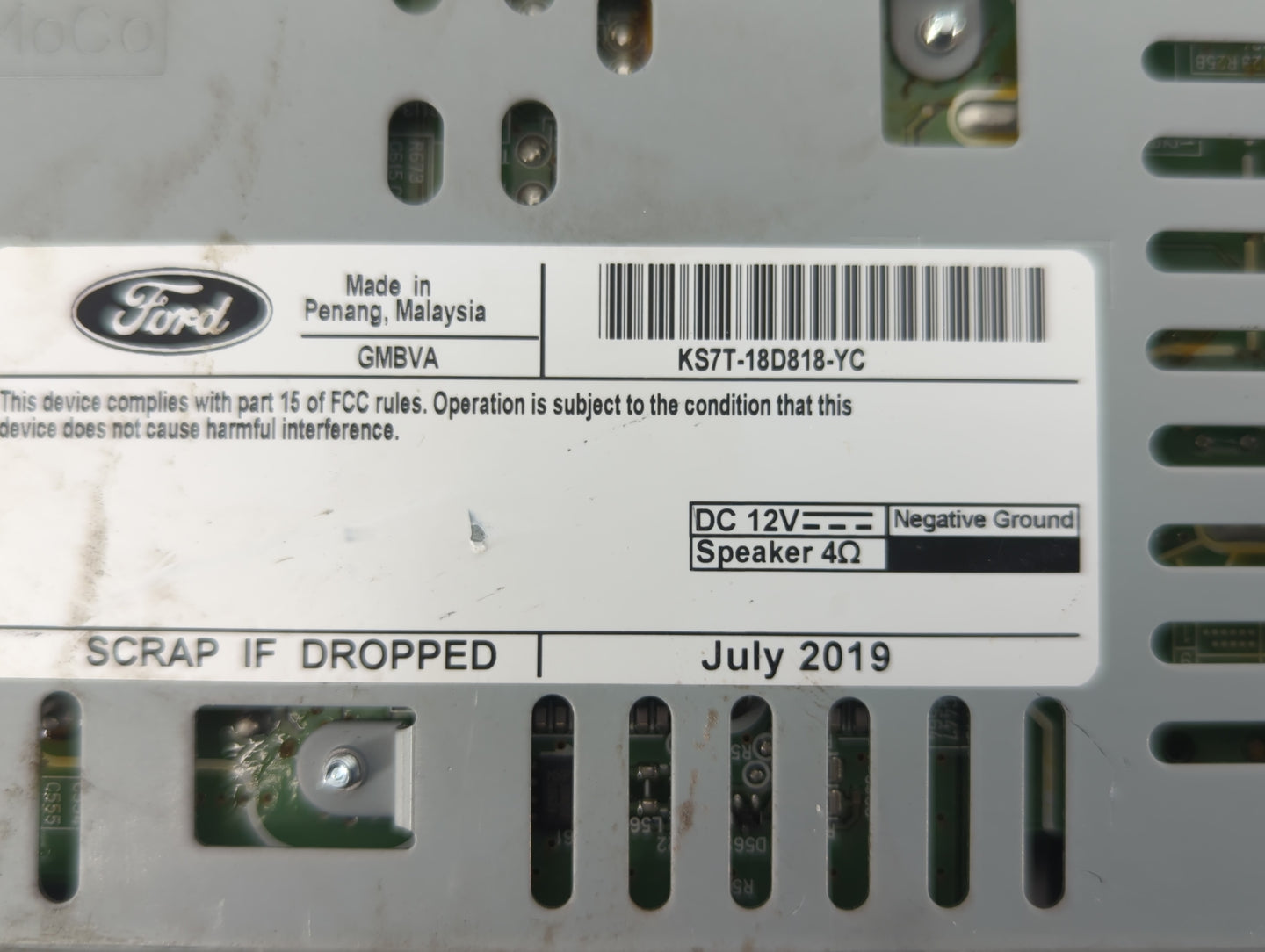 2019-2020 Ford Fusion Am Fm Cd Player Radio Receiver - Oemusedautoparts1.com