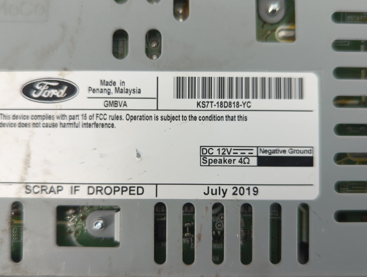 2019-2020 Ford Fusion Am Fm Cd Player Radio Receiver 583012 - Oemusedautoparts1.com
