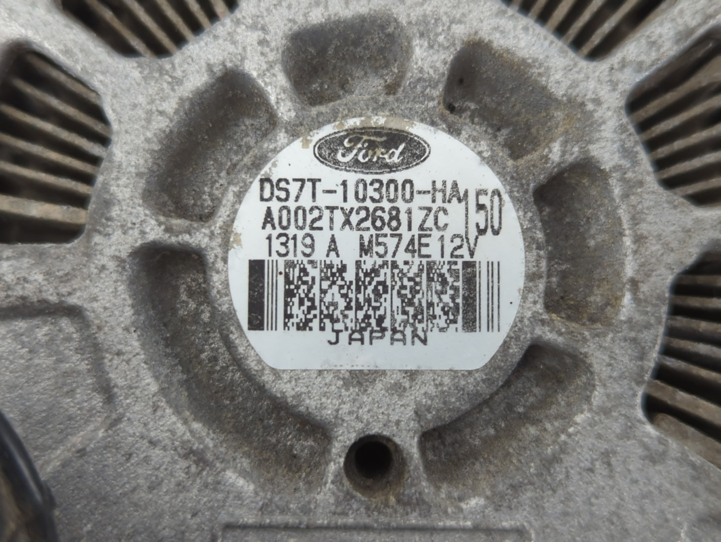 2013-2020 Ford Fusion Alternator Replacement Generator Charging Assembly Engine OEM P/N:A002TX2681ZC DS7T-10300-HA Fits OEM 