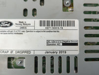 2019-2020 Ford Fusion Radio AM FM Cd Player Receiver Replacement P/N:KS7T-18D818-YB KS718E245-CGE Fits Fits 2019 2020 OEM Us