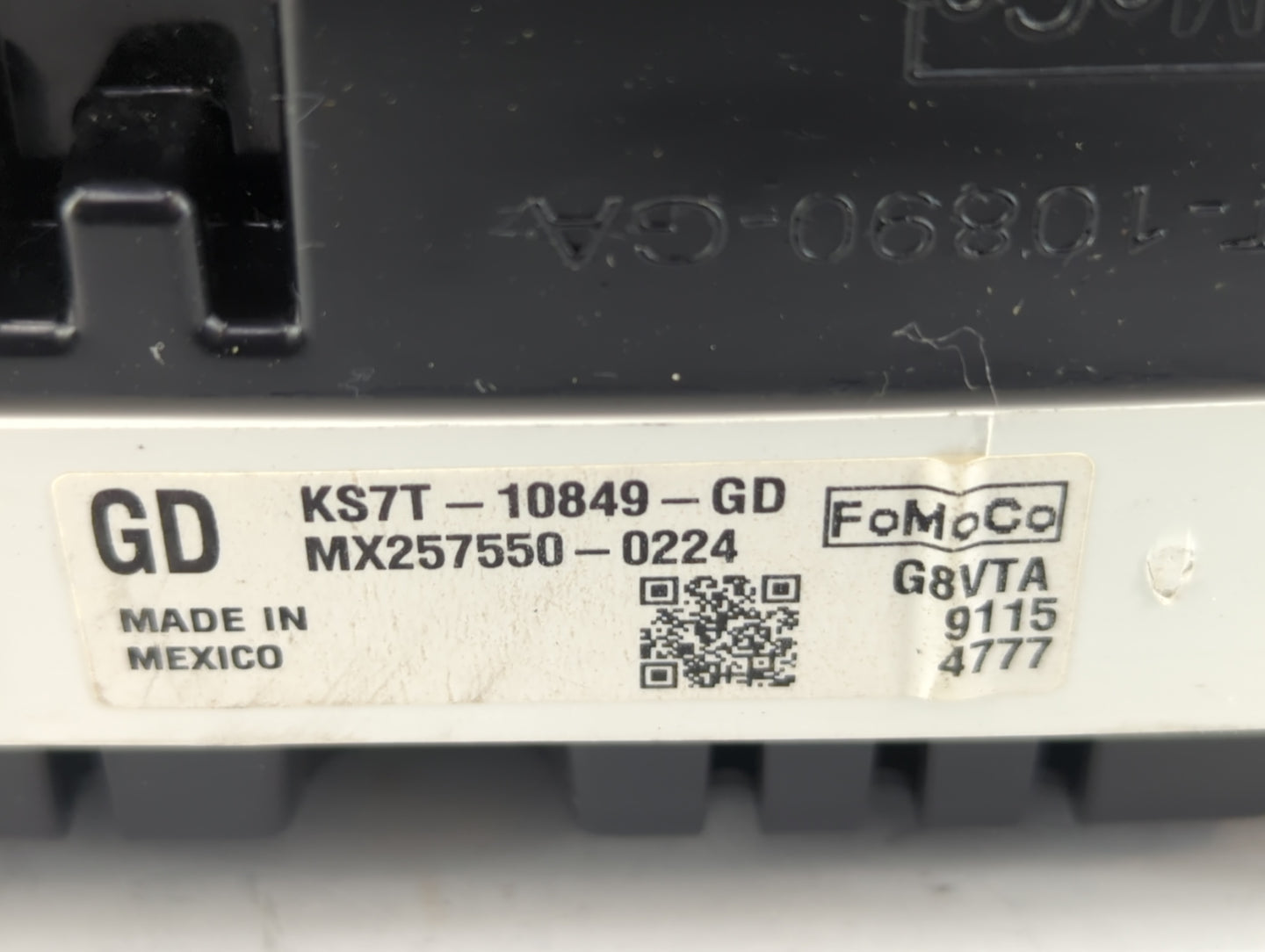 2019-2020 Ford Fusion Instrument Cluster Speedometer Gauges P/N:KS7T-10849-GD Fits Fits 2019 2020 OEM Used Auto Parts - Oemu