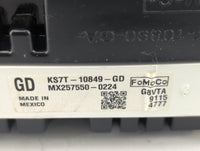 2019-2020 Ford Fusion Instrument Cluster Speedometer Gauges P/N:KS7T-10849-GD Fits Fits 2019 2020 OEM Used Auto Parts - Oemu