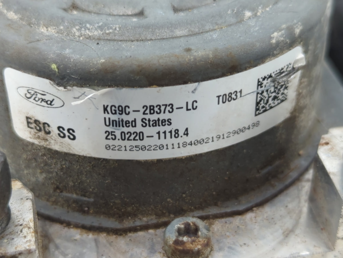 2019-2020 Ford Fusion Anti-Lock Brake ABS Pump Module Actuator OEM P/N:KG9C-2B373-LC Fits Fits 2019 2020 OEM Used Auto Parts