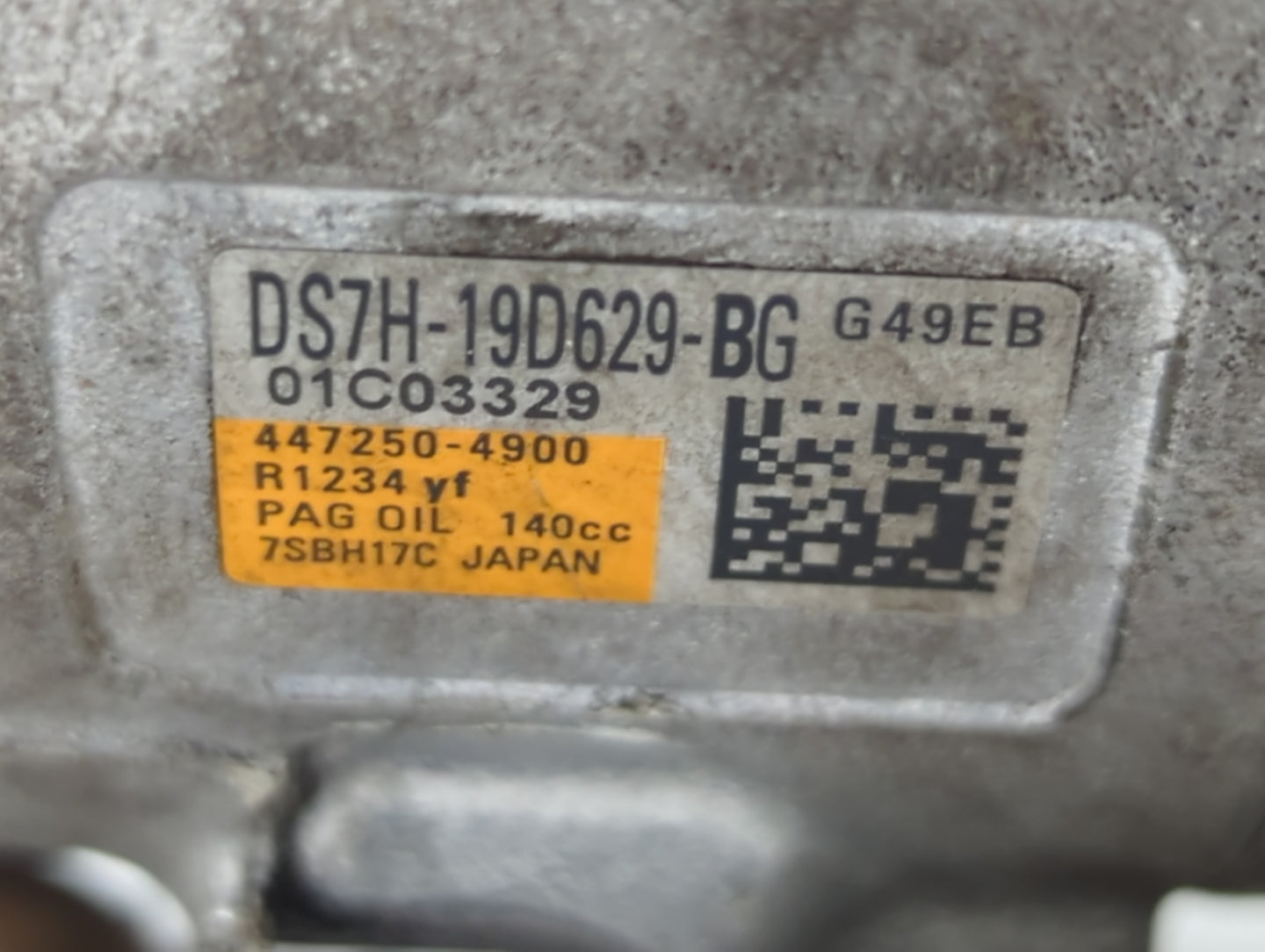 2017-2020 Ford Fusion Air Conditioning A/c Ac Compressor Oem 630692 - Oemusedautoparts1.com