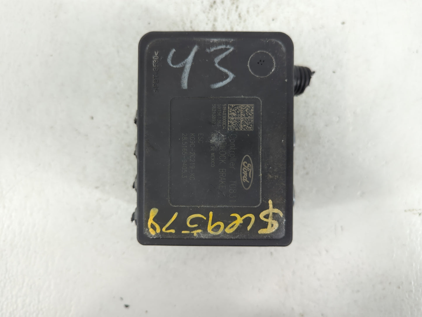 2019-2020 Ford Fusion ABS Pump Control Module Replacement P/N:KG9C-2B373-KC Fits Fits 2019 2020 OEM Used Auto Parts - Oemuse