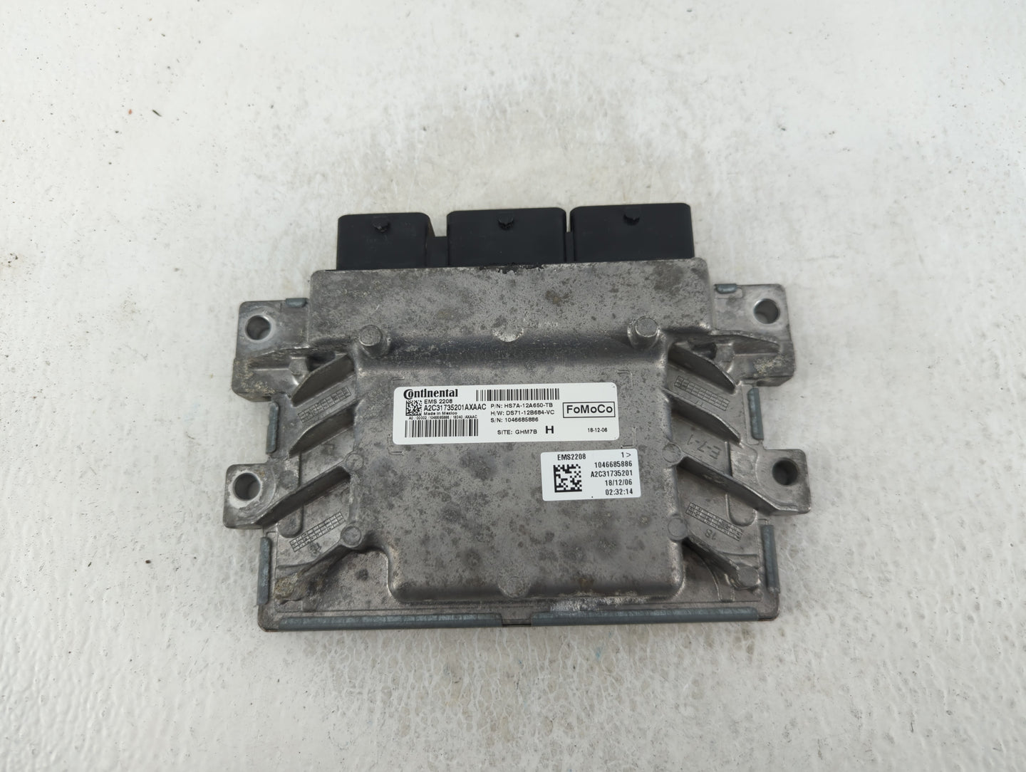 2017-2020 Ford Fusion PCM Engine Control Computer ECU ECM PCU OEM P/N:HS7A-12A650-TB Fits Fits 2016 2017 2018 2019 2020 OEM 