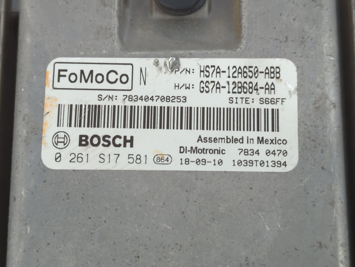 2017-2019 Ford Fusion PCM Engine Control Computer ECU ECM PCU OEM P/N:HS7A-12A650-ABB GS7A-12B684-BEA Fits Fits 2017 2018 20