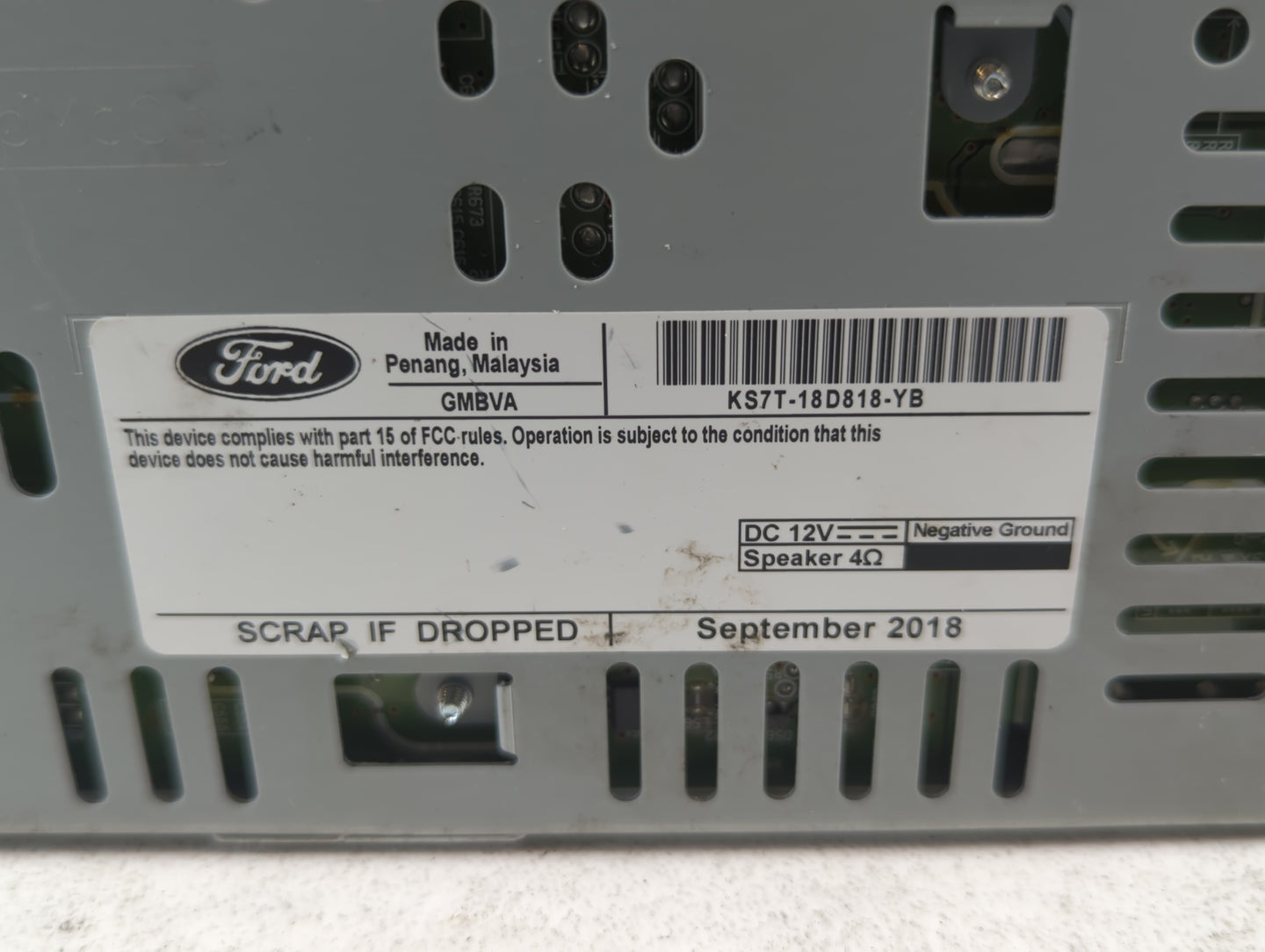2019-2020 Ford Fusion Am Fm Cd Player Radio Receiver - Oemusedautoparts1.com