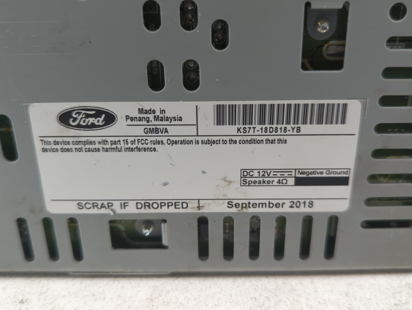 2019-2020 Ford Fusion Am Fm Cd Player Radio Receiver - Oemusedautoparts1.com