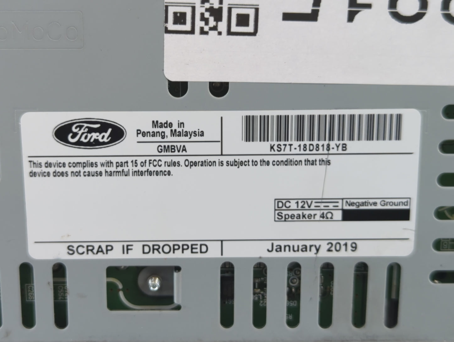2019-2020 Ford Fusion Am Fm Cd Player Radio Receiver - Oemusedautoparts1.com
