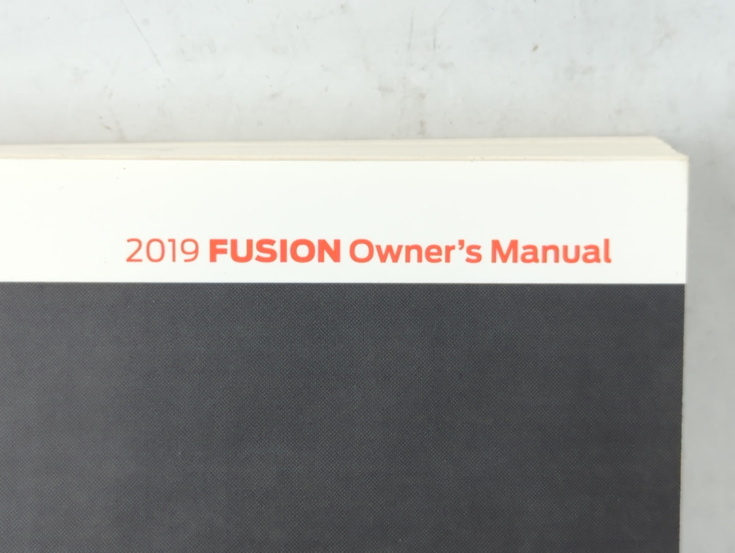 2019 Ford Fusion Owners Manual Book Guide P/N:KE5J 19A321 AA OEM Used Auto Parts - Oemusedautoparts1.com