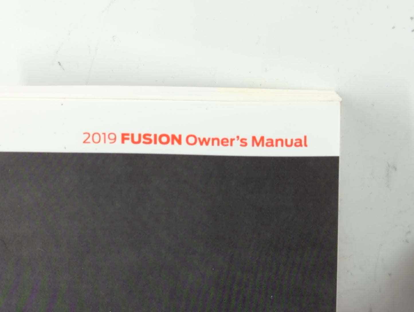 2019 Ford Fusion Owners Manual Book Guide P/N:KE5J 19A321 AA OEM Used Auto Parts - Oemusedautoparts1.com