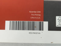 2019 Ford Fusion Owners Manual Book Guide P/N:KE5J 19A321 AA OEM Used Auto Parts - Oemusedautoparts1.com