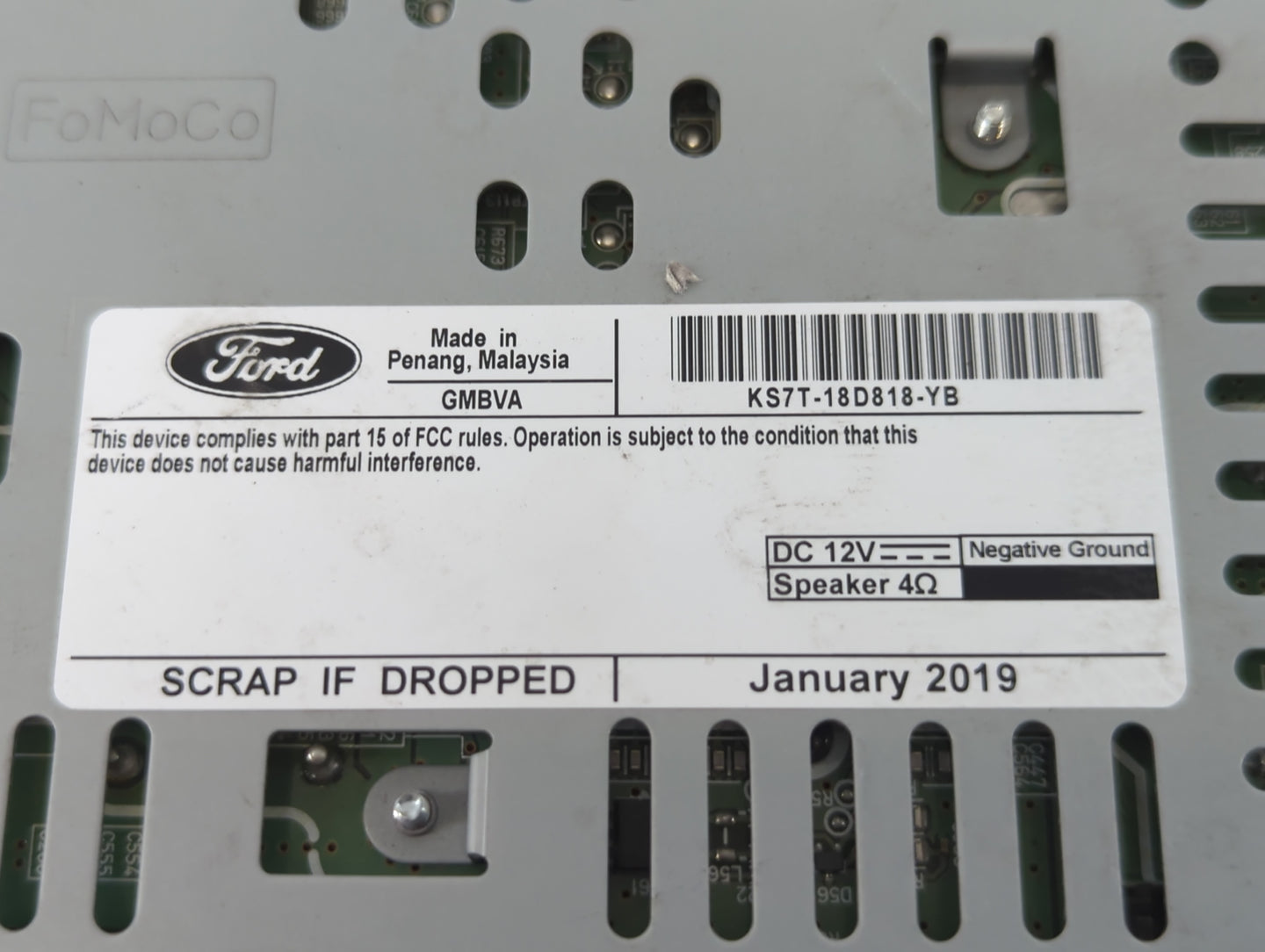 2019-2020 Ford Fusion Am Fm Cd Player Radio Receiver - Oemusedautoparts1.com