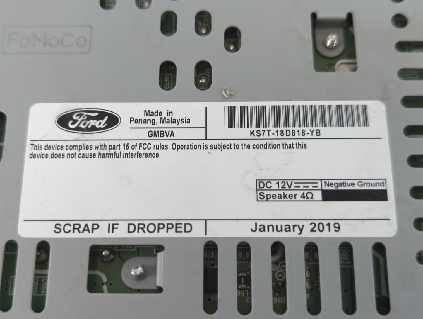 2019-2020 Ford Fusion Am Fm Cd Player Radio Receiver - Oemusedautoparts1.com