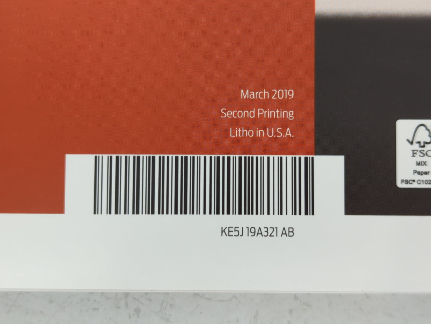 2019 Ford Fusion Owners Manual Book Guide P/N:KE5J 19A321 AB OEM Used Auto Parts - Oemusedautoparts1.com